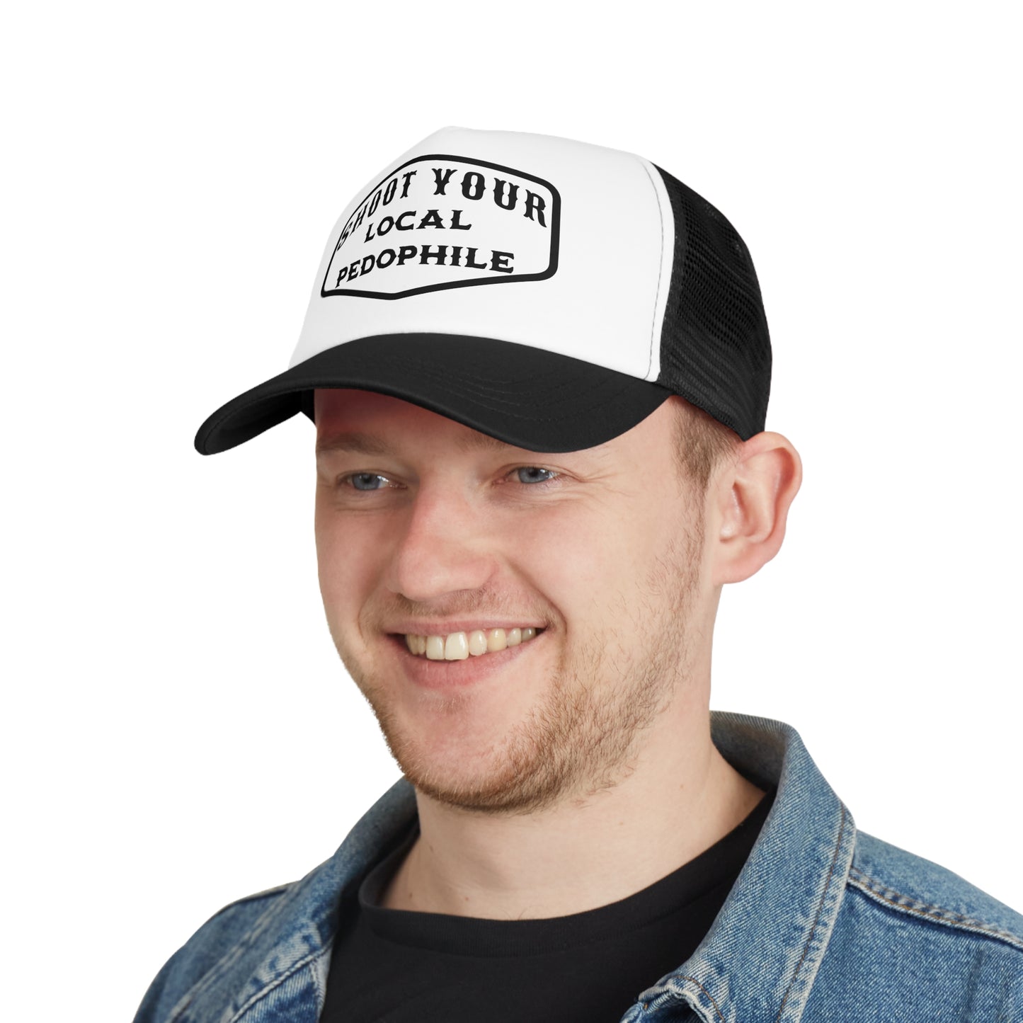Shoot Your Local Pedophile Hat , Dead Pedophiles Don't Reoffend, Stop Pedophile, Save the Children, Anti Pedophile , Hunter , Trucker Hat