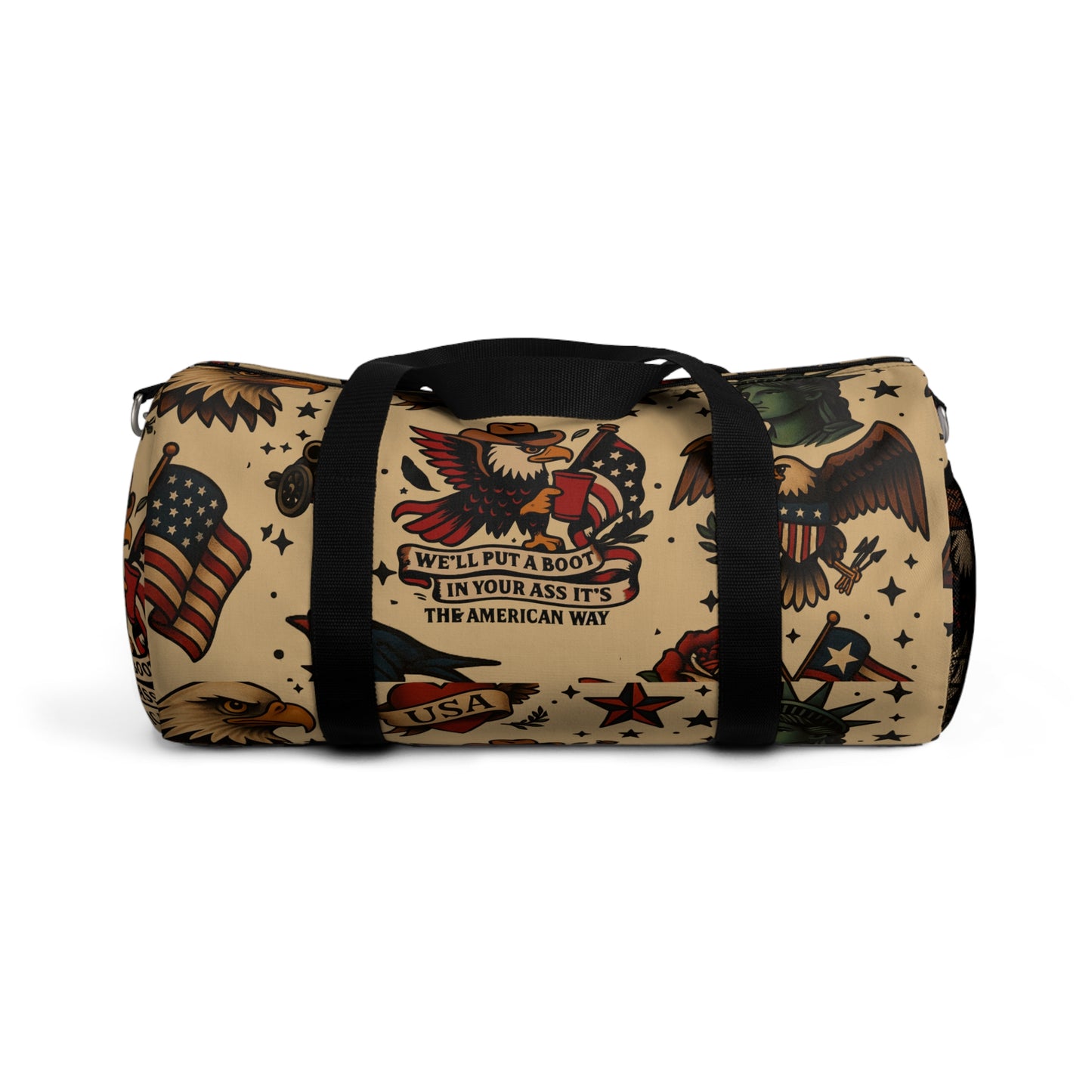 USA Traditional Tattoo Duffel Bag - Perfect for Travel & Gym