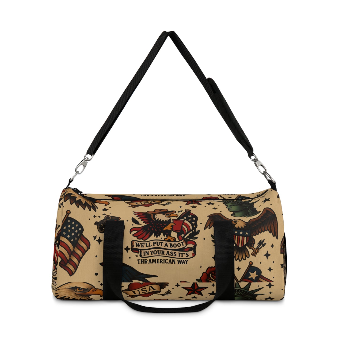 USA Traditional Tattoo Duffel Bag - Perfect for Travel & Gym