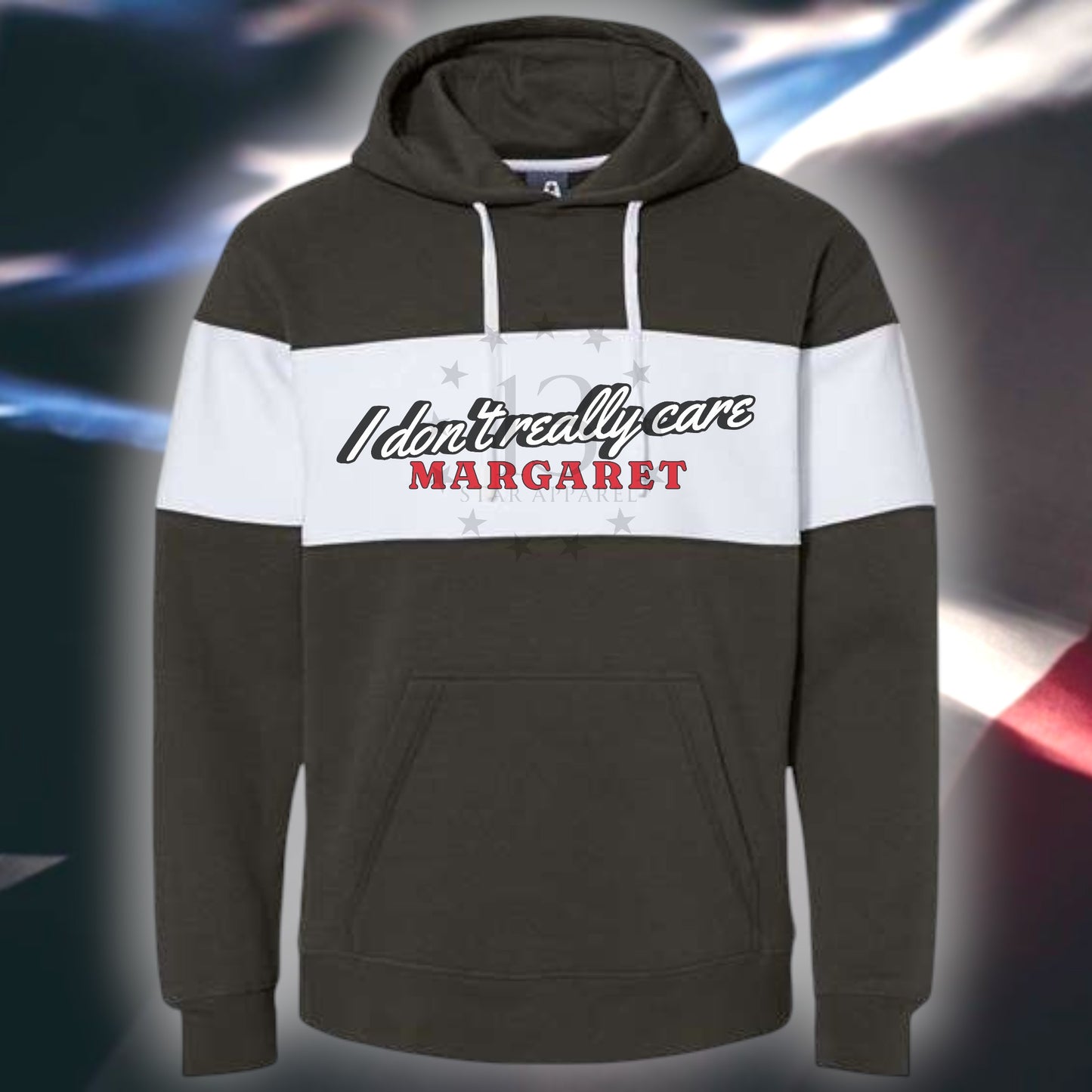 I DONT CARE MARGARET COLORBLOCK HOODIE