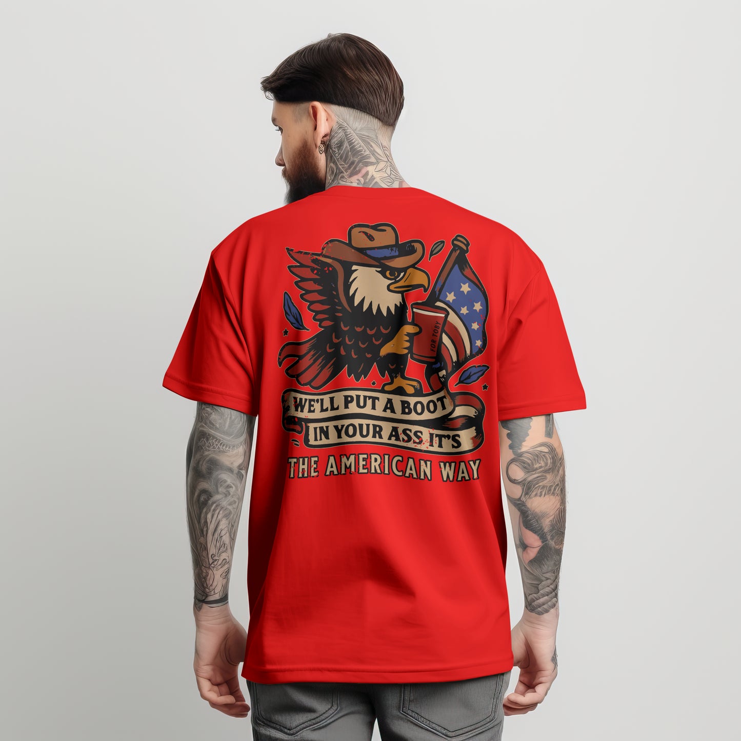 TOBY BOOT IN YOUR ASS TSHIRT