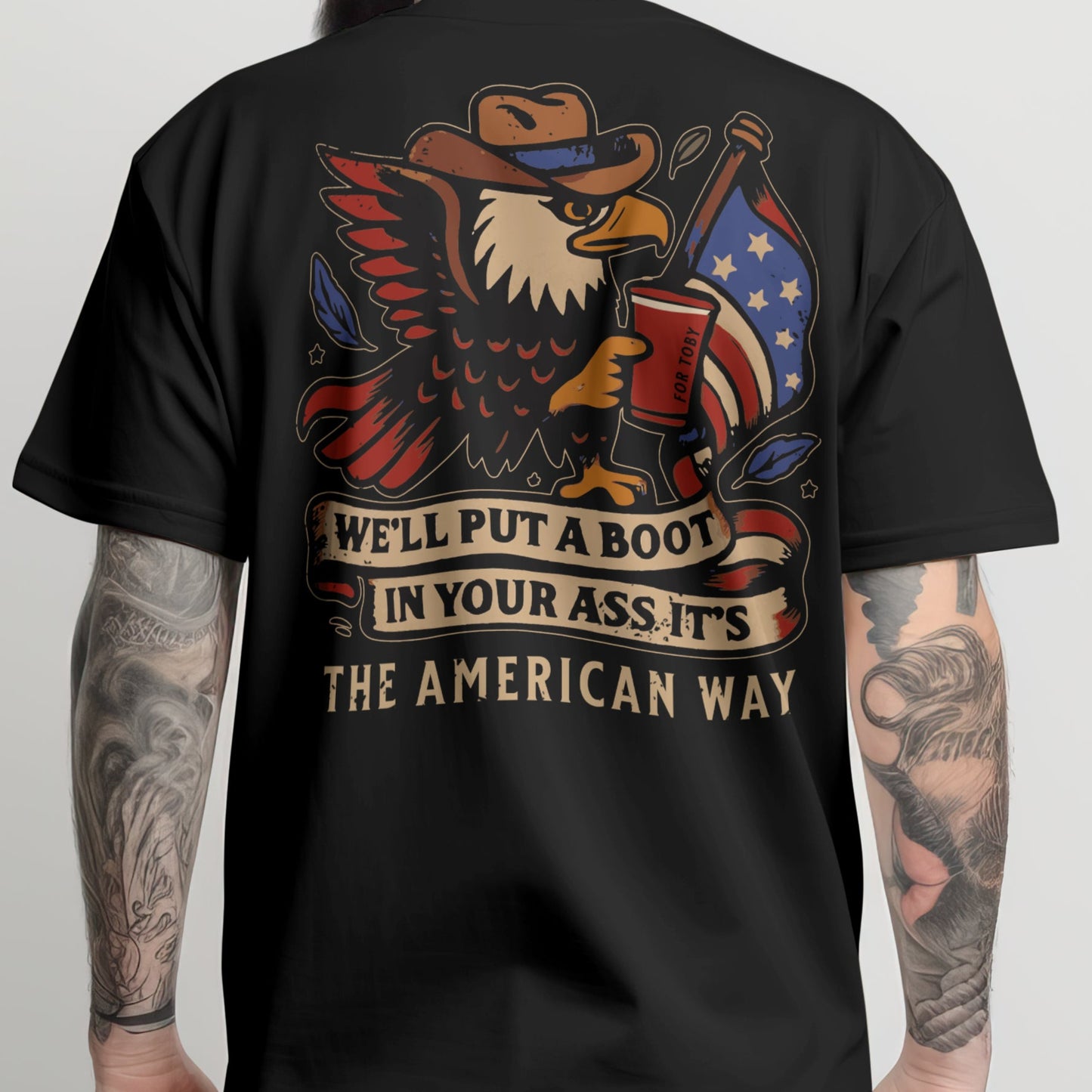 TOBY BOOT IN YOUR ASS TSHIRT