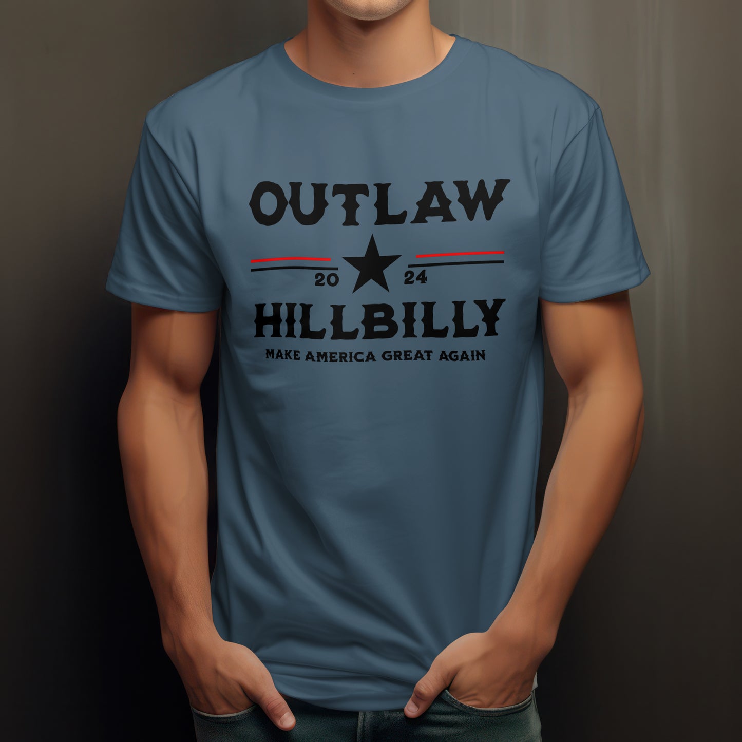 OUTLAW HILLBILLY 24 TSHIRT/ HOODIE style 2