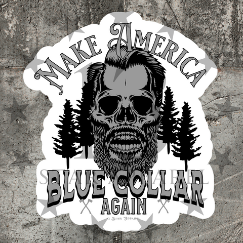 MAKE AMERICA BLUE COLLAR DECAL