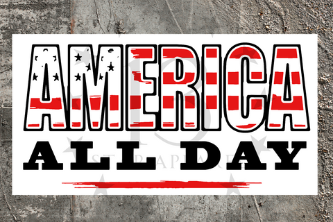 AMERICA ALL DAY DECAL