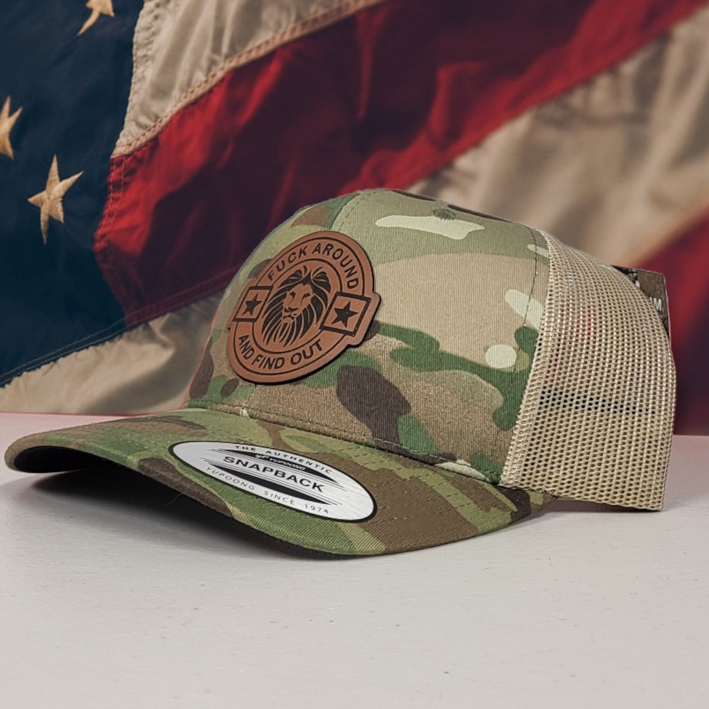 F.A.F.O LEATHER LOGO HAT