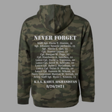 NEVER FORGET / 13 Fallen Heros / Kabul Memorial / Impeach Biden / US13/ Til Valhalla HOODIES