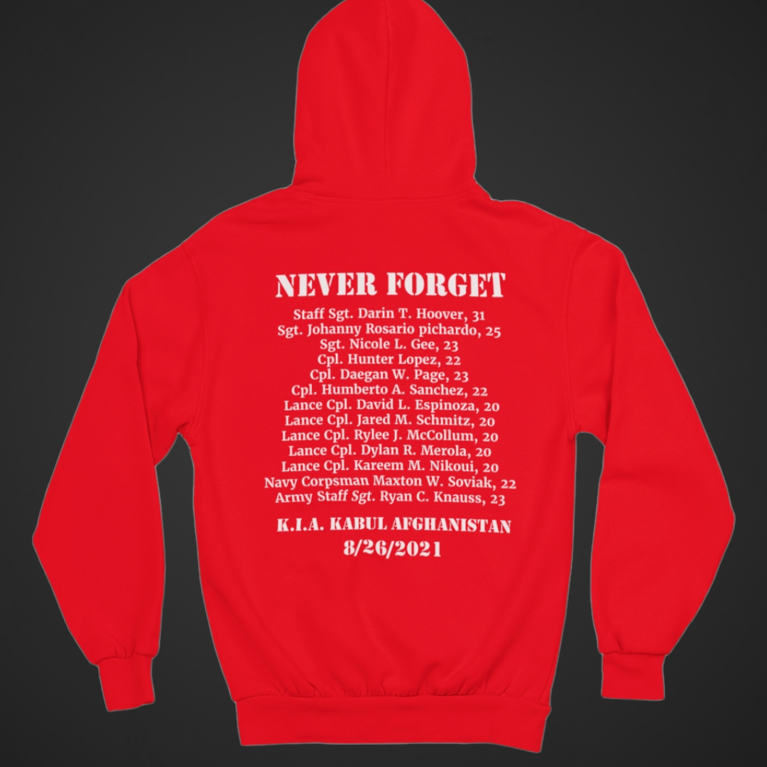 13 Soldiers Hoodie / white print