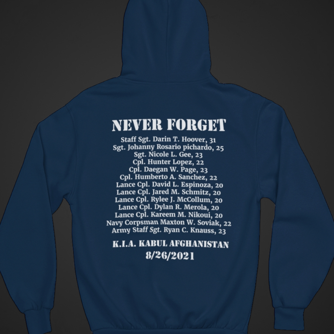 13 Soldiers Hoodie / white print