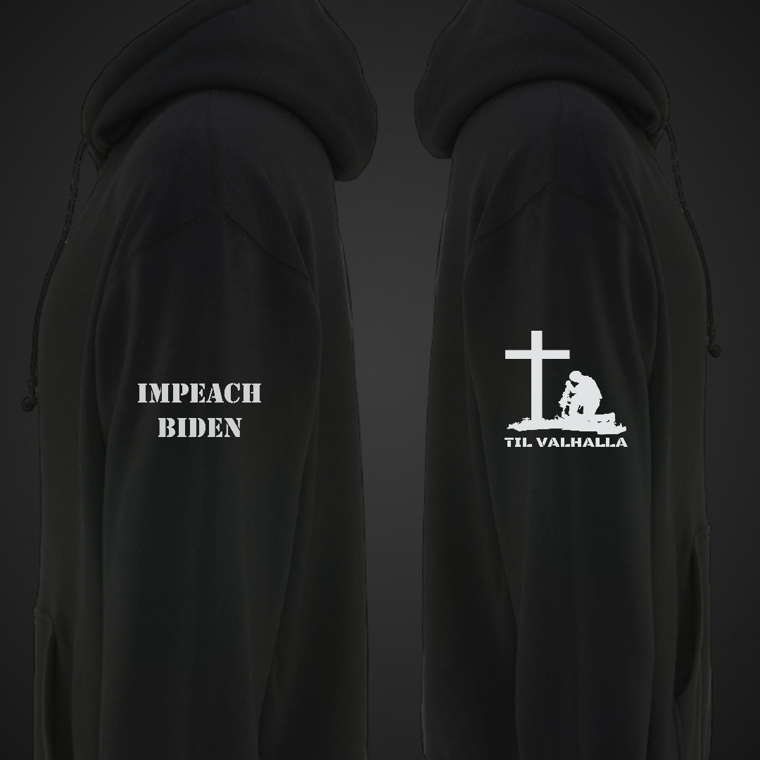 13 Soldiers Hoodie / white print