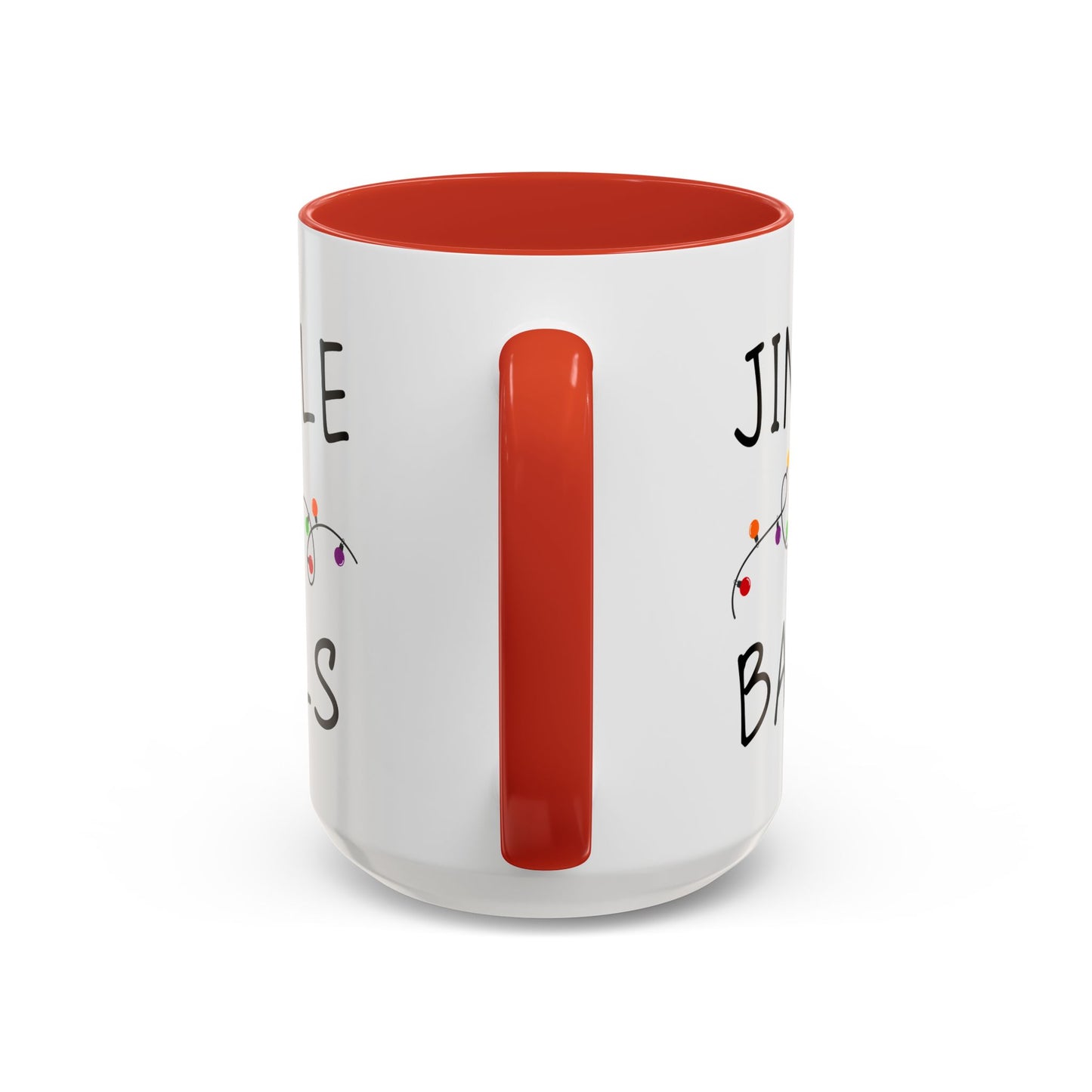 Jingle Balls Holiday Coffee Mug — Funny Christmas Mug with String Lights (11oz & 15oz)