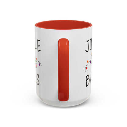 Jingle Balls Holiday Coffee Mug — Funny Christmas Mug with String Lights (11oz & 15oz)