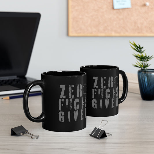 ZERO FCKS GIVEN MUG