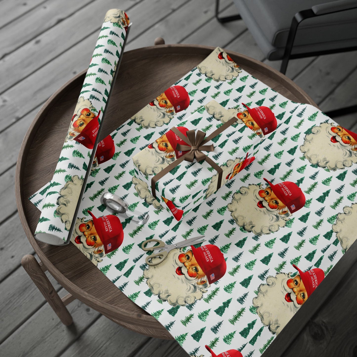 MAGA SANTA WRAPPING PAPER