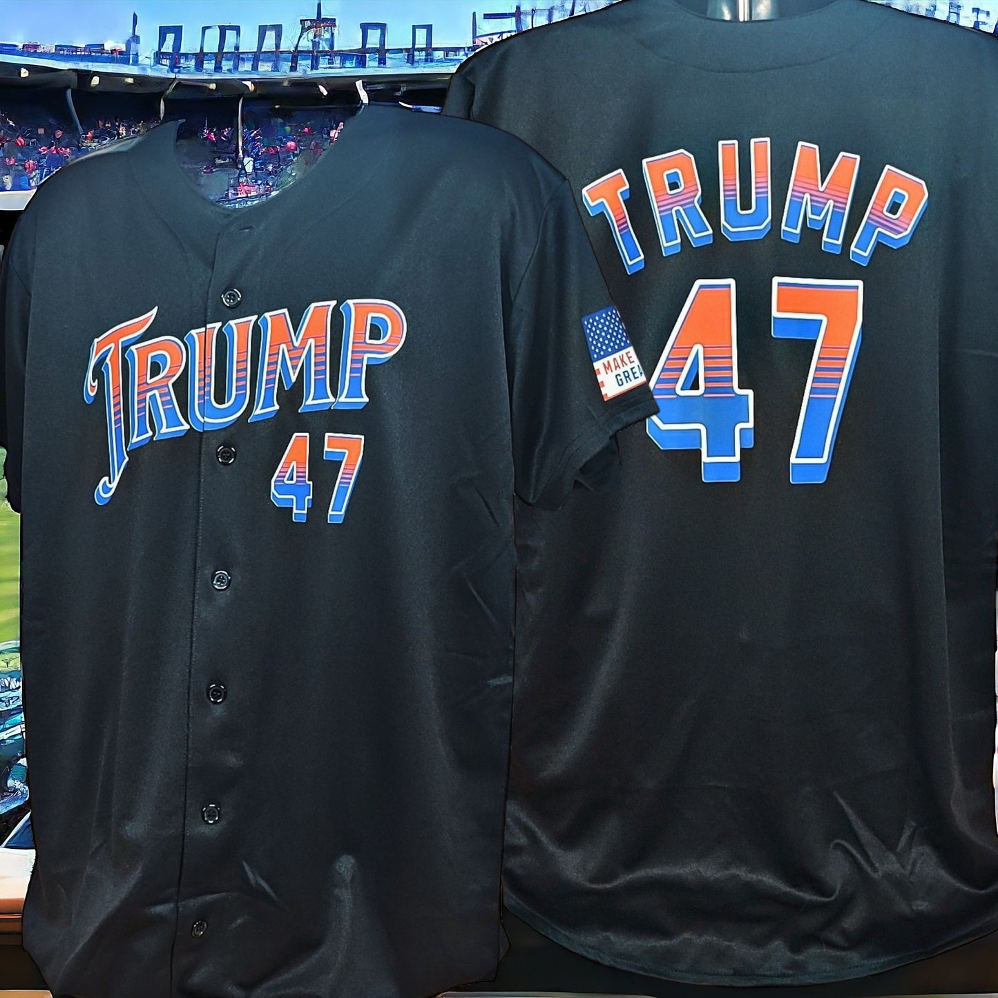 TRUMP 47 BASEBALL JERSEY