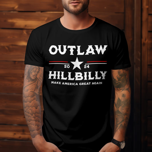 OUTLAW HILLBILLY 24 TSHIRT/ HOODIE style 2