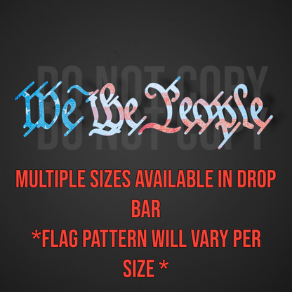 WE THE PEOPLE FLAG DECAL