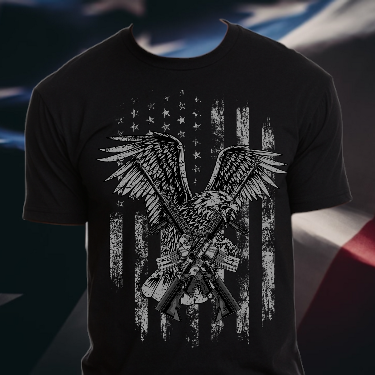 DISTRESSED EAGLE FLAG – 13 STAR APPAREL