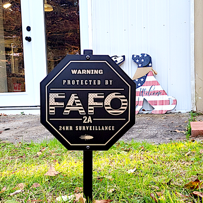 FAFO ALUMINUM SIGN