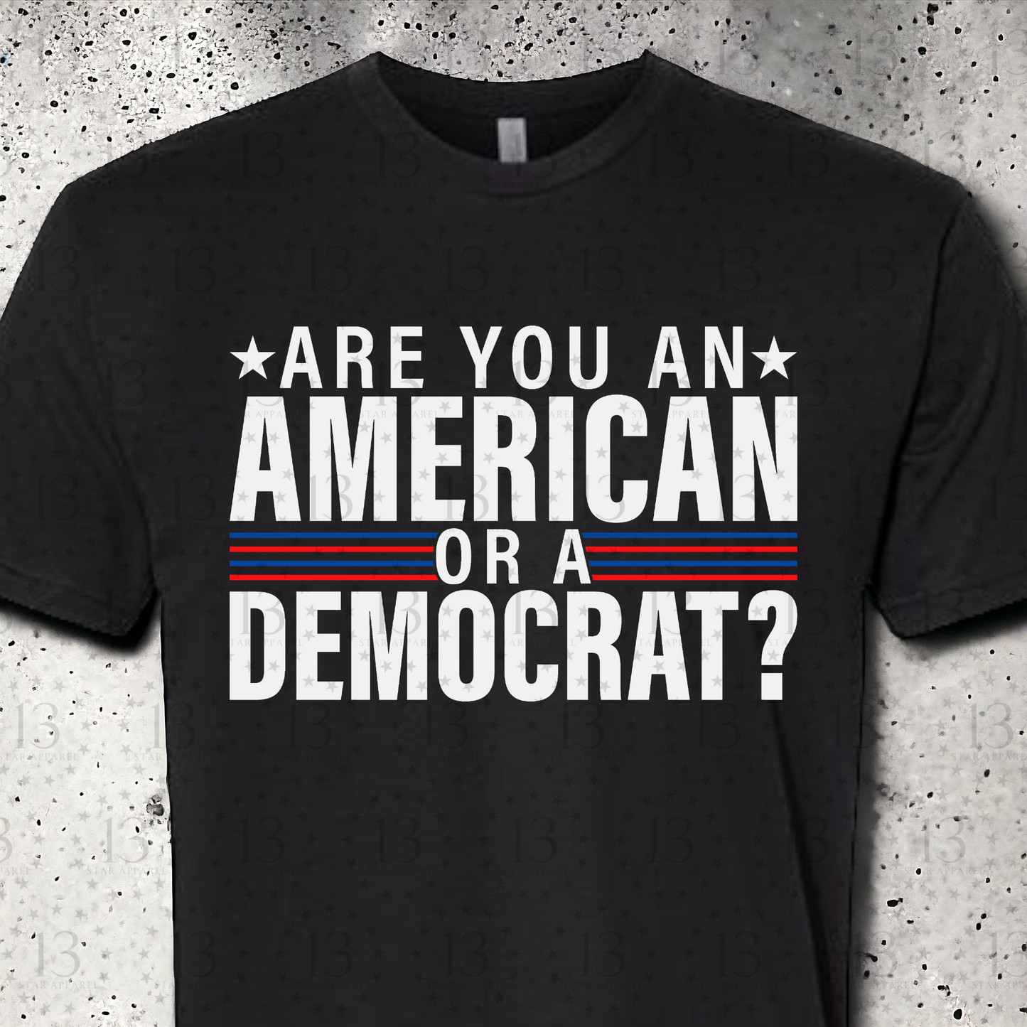 AMERICAN OR DEMOCRAT TSHIRT HOODIE