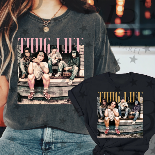 THUG LIFE TSHIRT ROCK VERSION