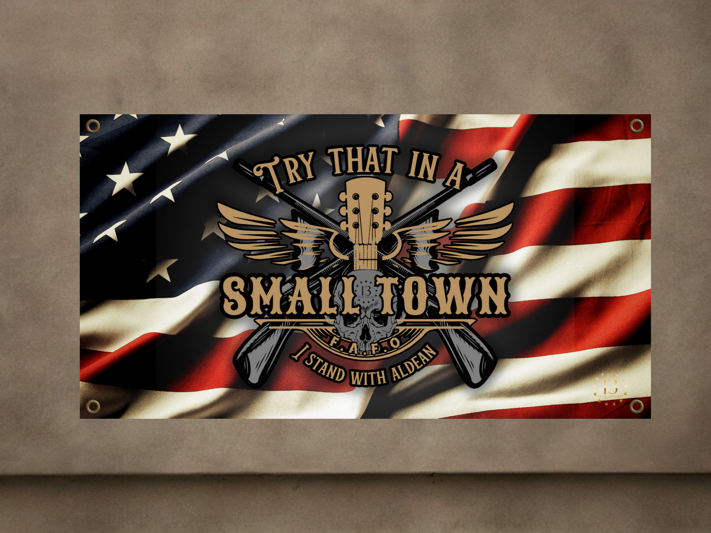 ALDEAN SMALL TOWN BANNER