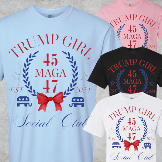 TRUMP GIRL SOCIAL CLUB WREATH TSHIRT