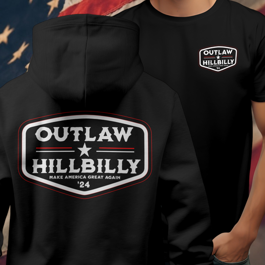 OUTLAW HILLBILLY 24 TSHIRT/ HOODIE