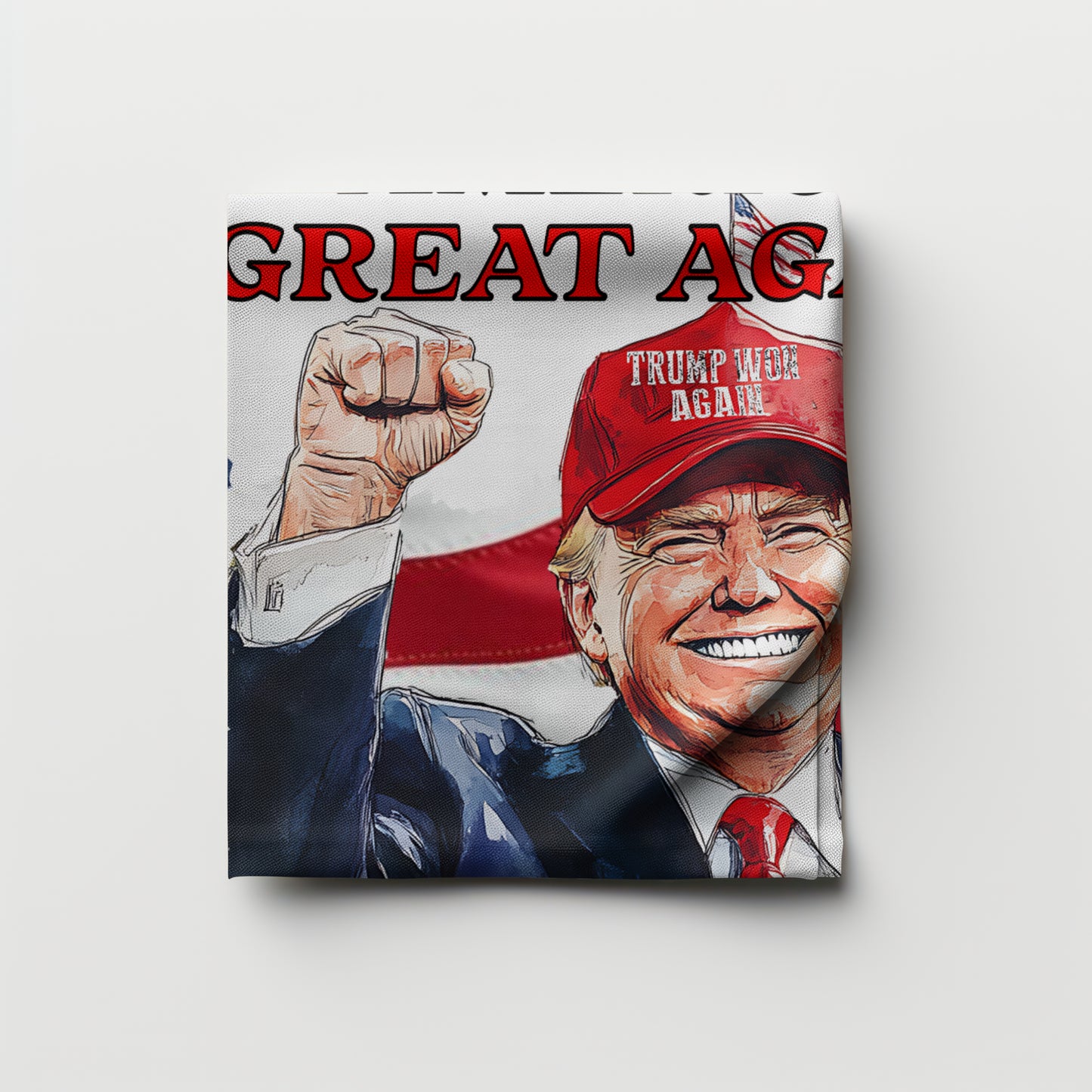 MAKING AMERICA GREAT AGAIN  TRUMP THROW BLANKET