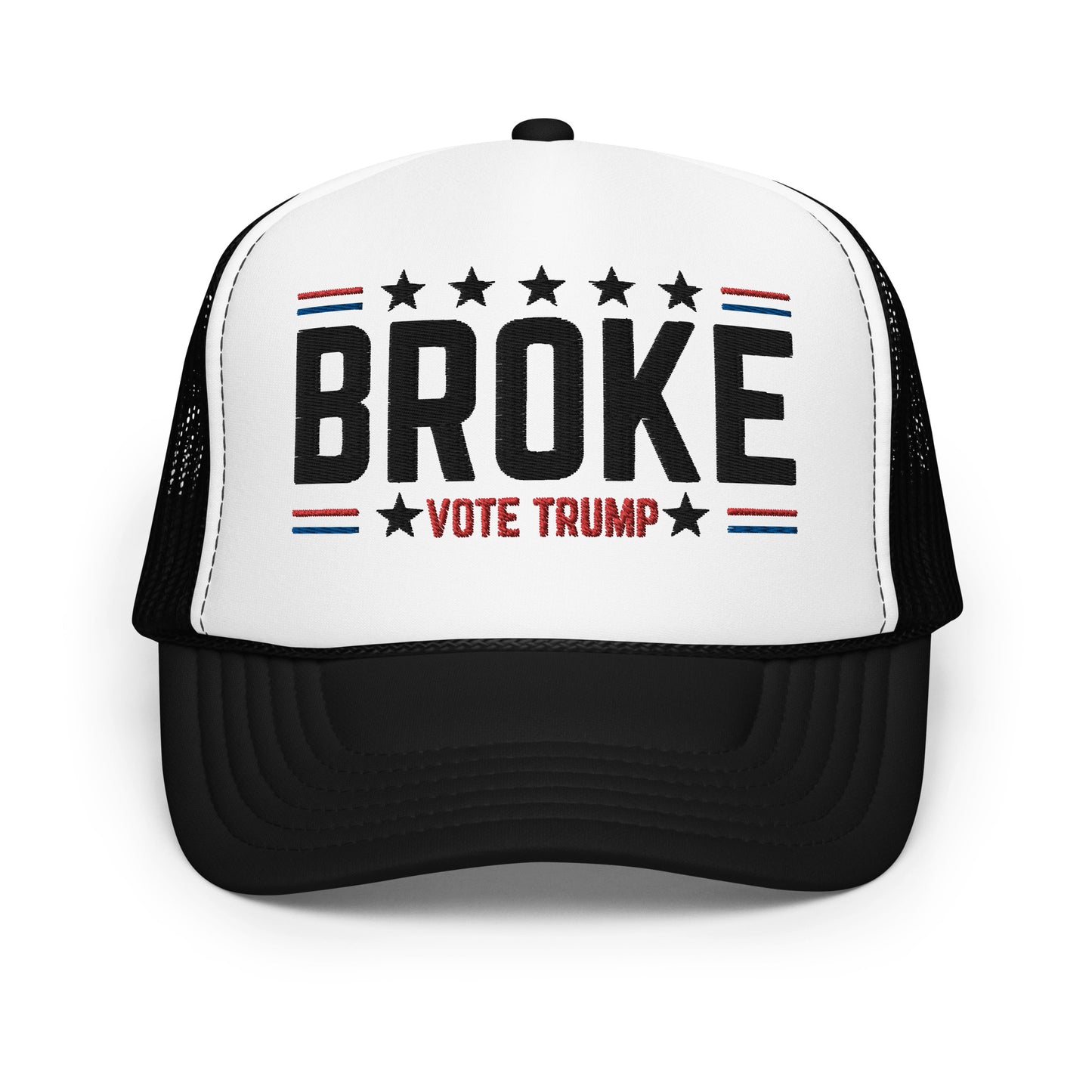 BROKE  EMBRIODERD FOAM TRUCKER HAT