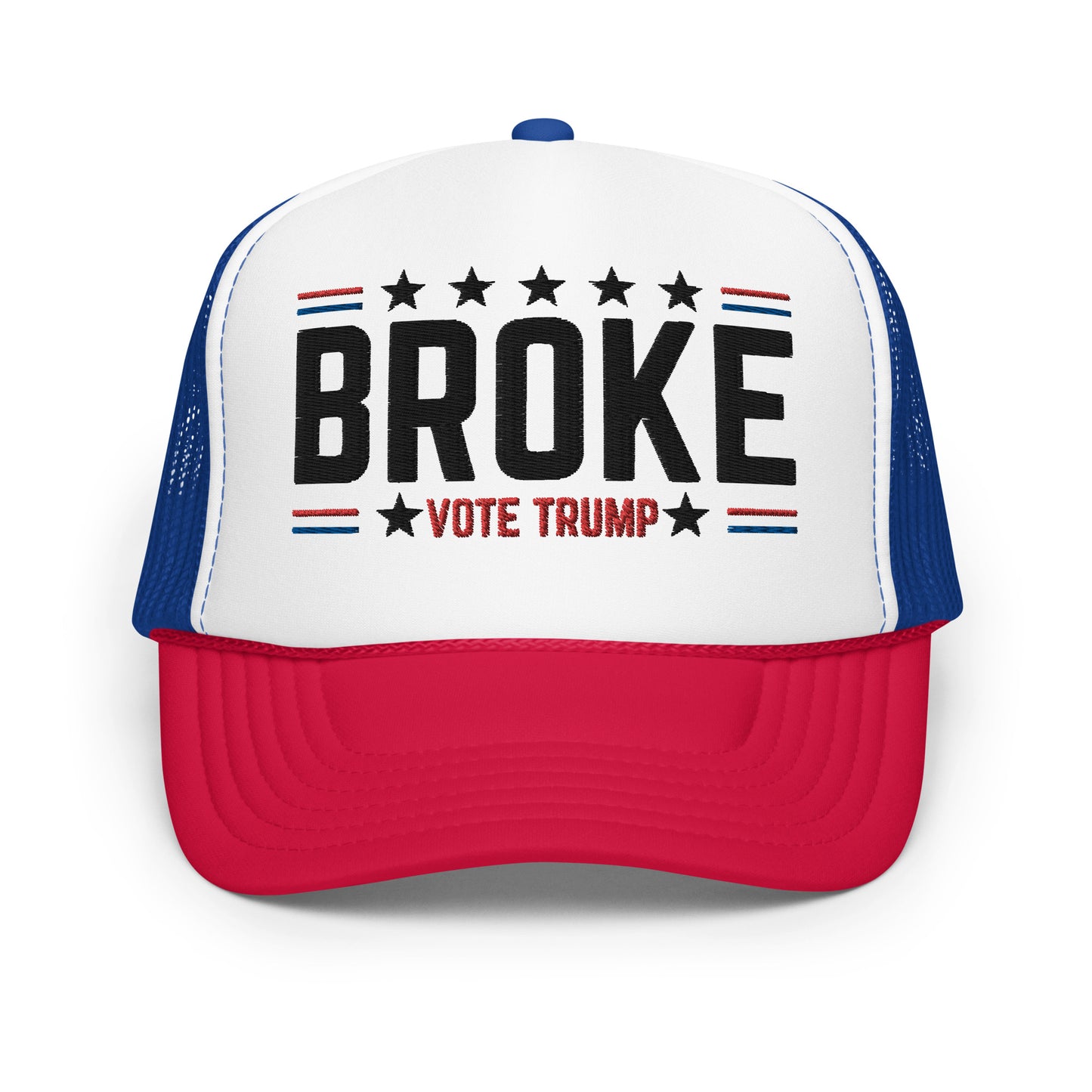 BROKE  EMBRIODERD FOAM TRUCKER HAT