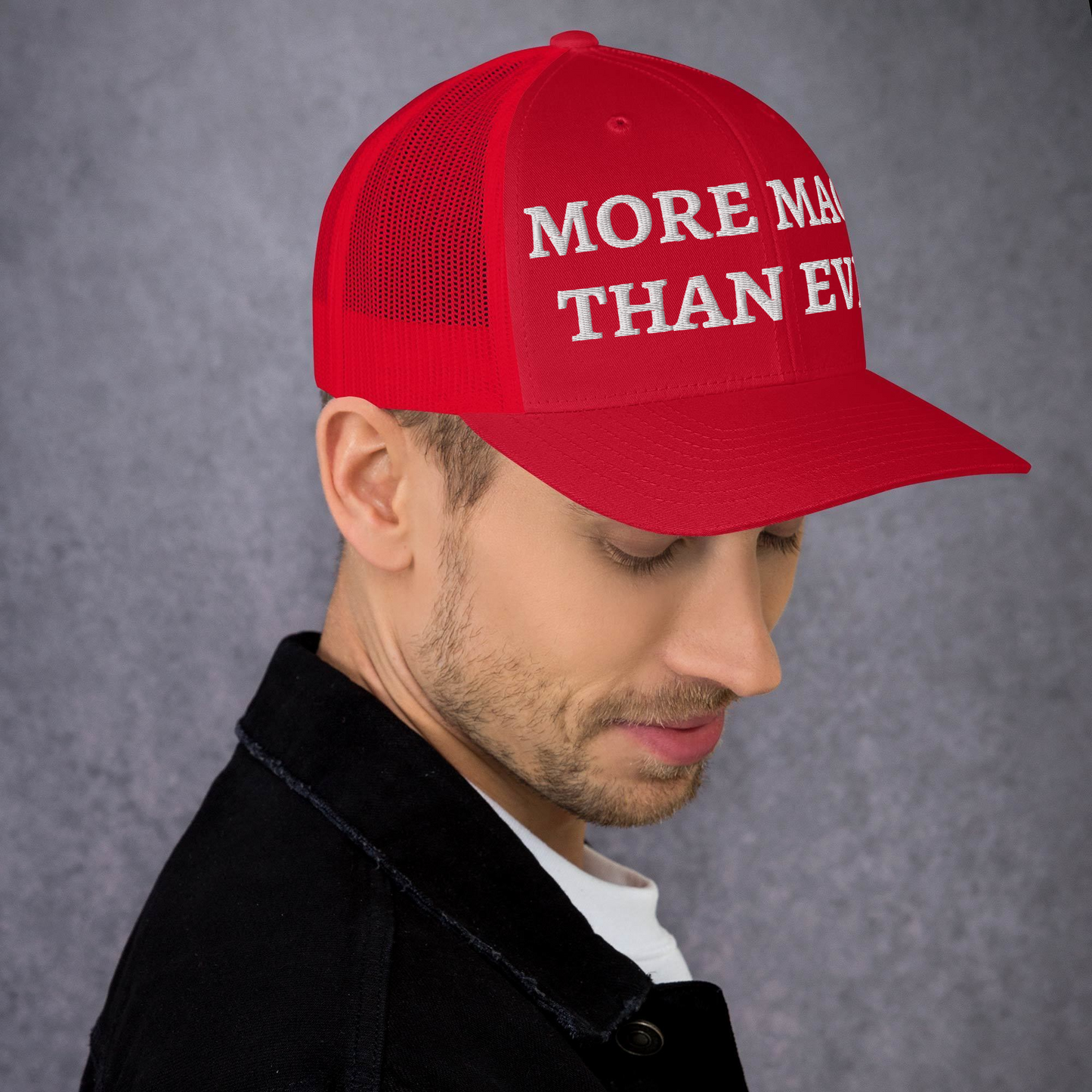 More Maga Than Ever Embroidered Trucker Cap