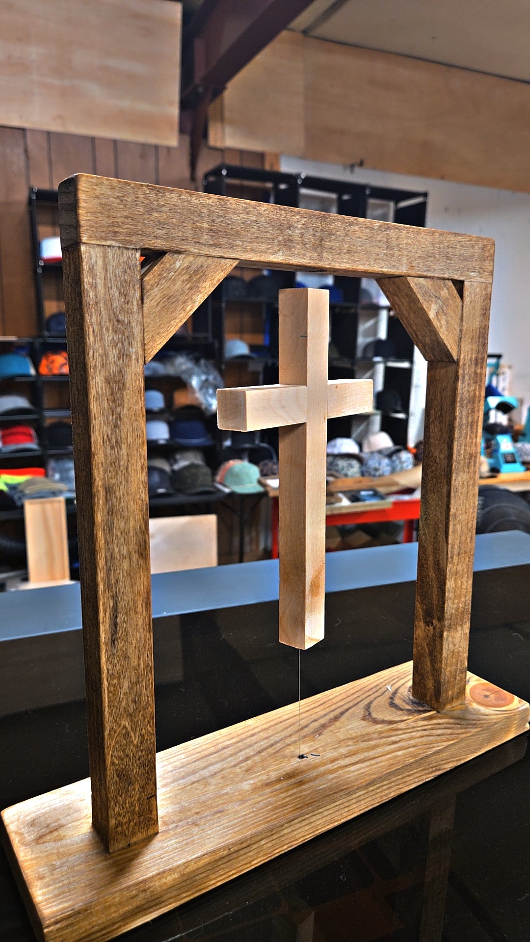 Floating Cross Display