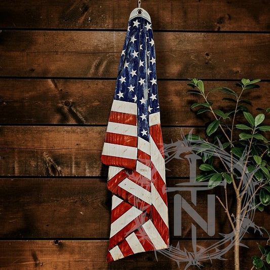 DRAPED GLORY - Draped Wood Flag