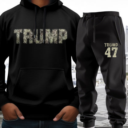 TRUMP 47 CAMO SWEATSUIT