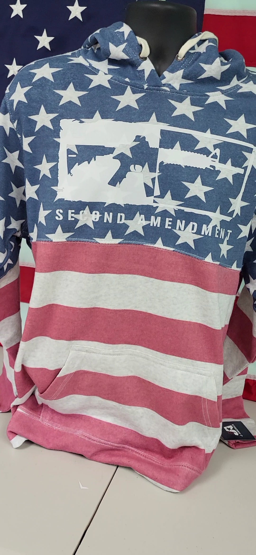 AMERICAN FLAG 2A HOODIE